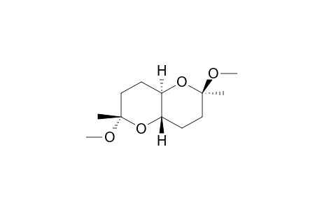 (2R,4aS,6S,8aR)-2,6-Dimethoxy-2,6-dimethyloctahydropyrano[3,2-b]pyran
