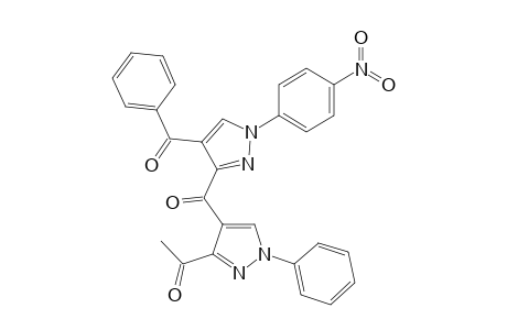 1-{4-[4-benzoyl-1-(4-nitrophenyl)-1H-pyrazole-3-carbonyl]-1-phenyl-1H-pyrazol-3-yl}-ethanone
