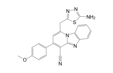 1-(2'-Amino-1,3,4-thiadiazol-5'-yl0methyl-4-cyano-3-(4"-methoxyphenyl0pyrido[1,2-a]benzimidazole