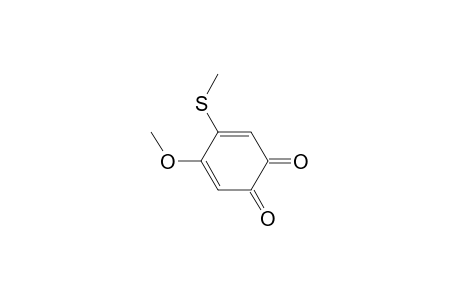o-Benzoquinone, 4-methoxy-5-(methylthio)-
