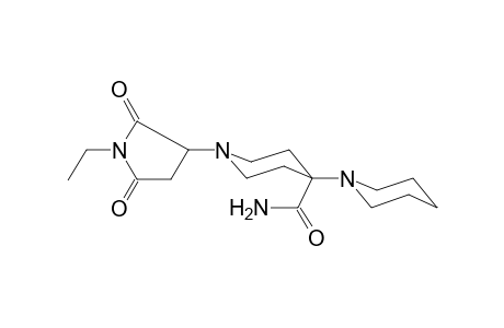 1'-(1-ethyl-2,5-dioxopyrrolidin-3-yl)-[1,4'-bipiperidine]-4'-carboxamide