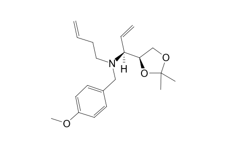 N-(But-3'-enyl)-N-[1'-{2",2"-dimethyl-1",3"-(dioxolan-4"'-yl)prop-2"-enyl]}-4-methoxybenzylamine