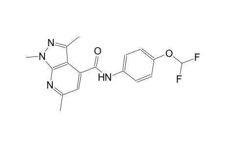 N-[4-(difluoromethoxy)phenyl]-1,3,6-trimethyl-1H-pyrazolo[3,4-b]pyridine-4-carboxamide