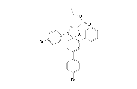 ethyl 1,8-bis(4-bromophenyl)-6-phenyl-4-thia-1,2,6,7-tetraazaspiro[4.5]deca-2,7-diene-3-carboxylate