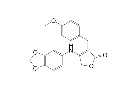 2(5H)-furanone, 4-(1,3-benzodioxol-5-ylamino)-3-[(4-methoxyphenyl)methyl]-