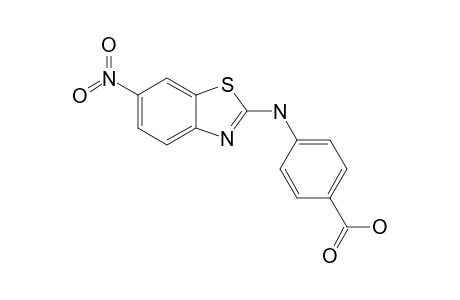 4-[(6-nitro-1,3-benzothiazol-2-yl)amino]benzoic acid