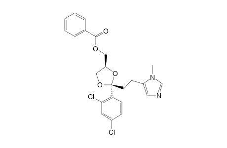 CIS-(2-(2,4-DICHLOROPHENYL)-2-[2-(1-METHYL-5-IMIDAZOLYL)-ETHYL]-4-BENZOYLOXYMETHYL)-1,3-DIOXOLANE