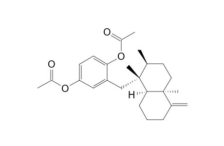 [1S-(1.alpha.,2.beta.,4a.alpha.,8a.alpha.)]-2-[(decahydro-1,2,4a-trimethyl-5-methylene-1-naphthalenyl)methyl]-1,4-benzenediol diacetate