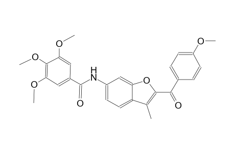 benzamide, 3,4,5-trimethoxy-N-[2-(4-methoxybenzoyl)-3-methyl-6-benzofuranyl]-