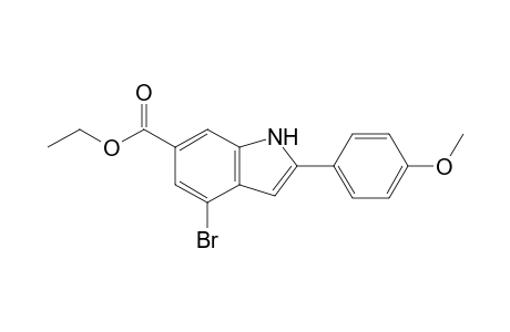 4-Bromo-2-(4-methoxyphenyl)-1H-indole-6-carboxylic acid ethyl ester