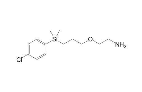 2-[3-[(4-chlorophenyl)-dimethyl-silyl]propoxy]ethanamine