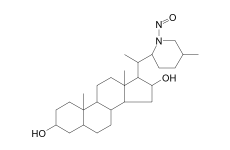 20-(5-Methyl-1-nitroso-2-piperidinyl)pregnane-3,16-diol