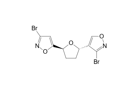 3-bromanyl-4-[(2S,5S)-5-(3-bromanyl-1,2-oxazol-5-yl)oxolan-2-yl]-1,2-oxazole