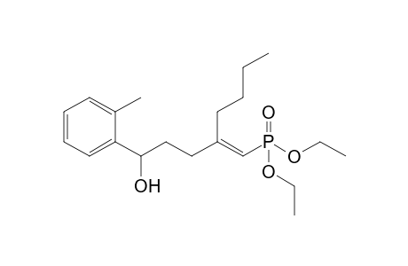 (E)-Diethyl 2-(3-hydroxy-3-(o-tolyl)propyl)hex-1-enylphosphonate