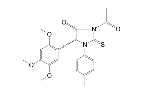 3-ACETYL-2-THIO-1-p-TOLYL-5-(2,4,5-TRIMETHOXYBENZYLIDENE)HYDANTOIN