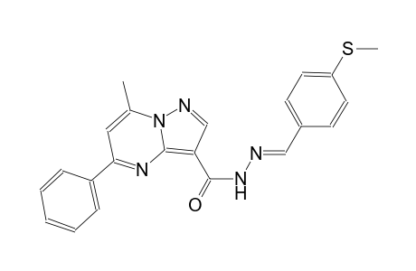 7-methyl-N'-{(E)-[4-(methylsulfanyl)phenyl]methylidene}-5-phenylpyrazolo[1,5-a]pyrimidine-3-carbohydrazide