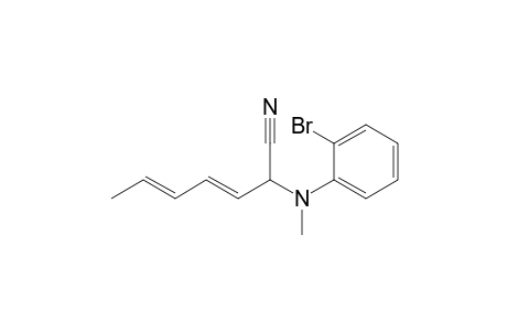 (3E,5E)-2-(2-bromo-N-methyl-anilino)hepta-3,5-dienenitrile