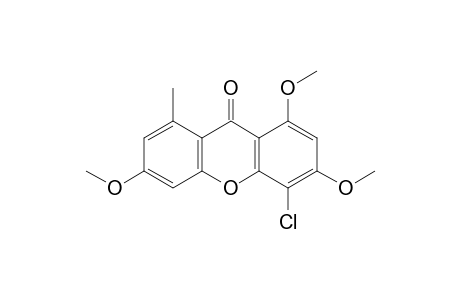 9H-Xanthen-9-one, 4-chloro-1,3,6-trimethoxy-8-methyl-