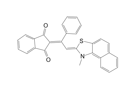 1H-indene-1,3(2H)-dione, 2-[2-(1-methylnaphtho[1,2-d]thiazol-2(1H)-ylidene)-1-phenylethylidene]-