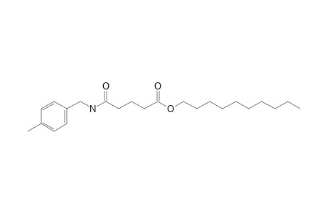 Glutaric acid, monoamide, N-(4-methylbenzyl)-, decyl ester