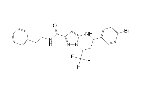 5-(4-bromophenyl)-N-(2-phenylethyl)-7-(trifluoromethyl)-4,5,6,7-tetrahydropyrazolo[1,5-a]pyrimidine-2-carboxamide