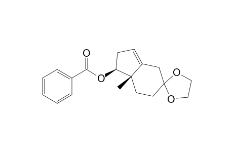 Spiro[1,3-dioxolane-2,5'-[5H]inden]-1'-ol, 1',2',4',6',7',7'a-hexahydro-7'a-methyl-, benzoate, cis-