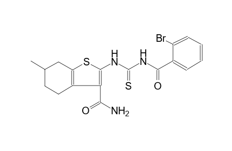 benzo[b]thiophene-3-carboxamide, 2-[[[(2-bromobenzoyl)amino]carbonothioyl]amino]-4,5,6,7-tetrahydro-6-methyl-