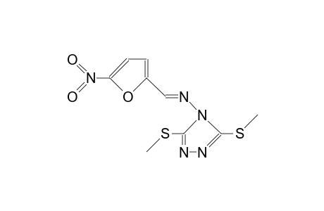 3,5-Bis(methylthio)-4-(5-nitro-2-furfurylidene)amino-4H-1,2,4-triazole