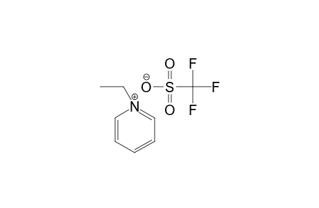 N-ETHYL-PYRIDINIUM-TRIFLUOROMETHANESULFONATE;[C7H10N][CF3SO3]