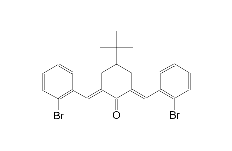 cyclohexanone, 2,6-bis[(2-bromophenyl)methylene]-4-(1,1-dimethylethyl)-, (2E,6E)-