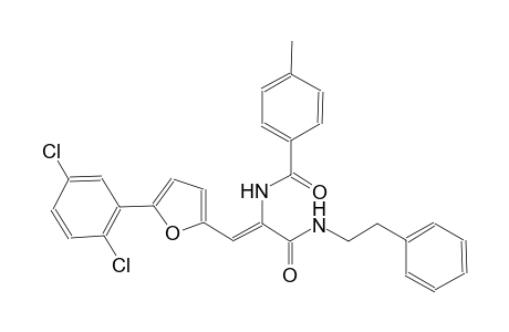 N-((Z)-2-[5-(2,5-dichlorophenyl)-2-furyl]-1-{[(2-phenylethyl)amino]carbonyl}ethenyl)-4-methylbenzamide
