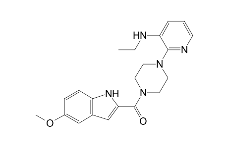 1-[(5-Methoxyindol-2-yl)carbonyl]-4-[3-(ethylamino)-2-pyridyl]piperazine