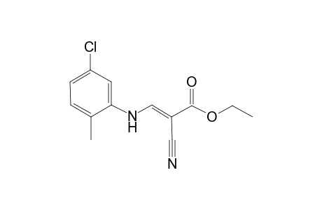 Propenoic acid, 3-(5-chloro-2-methylphenylamino)-2-cyano)-, ethyl ester