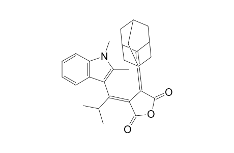 (E)-3-[1-(1,2-Dimethyl-3-indolyl)-2-methylpropylidene]-4-adamantylidenedihydro-2,5-furandione