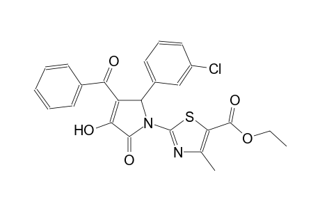 ethyl 2-[3-benzoyl-2-(3-chlorophenyl)-4-hydroxy-5-oxo-2,5-dihydro-1H-pyrrol-1-yl]-4-methyl-1,3-thiazole-5-carboxylate