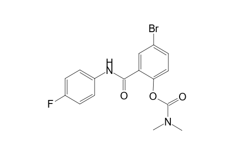 4-Bromo-2-[(4-fluoroanilino)carbonyl]phenyl N,N-dimethylcarbamate
