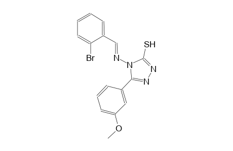 4-{[(E)-(2-bromophenyl)methylidene]amino}-5-(3-methoxyphenyl)-4H-1,2,4-triazole-3-thiol