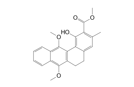 Methyl 1-hydroxy-7,12-dimethoxy-3-methyl-5,6-dihydrobenzo[a]anthracene-2-carboxylate