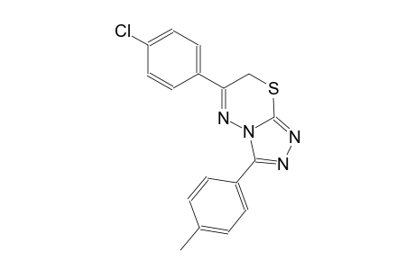 6-(4-chlorophenyl)-3-(4-methylphenyl)-7H-[1,2,4]triazolo[3,4-b][1,3,4]thiadiazine