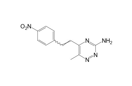 3-AMINO-6-METHYL-5-(p-NITROSTYRYL)-as-TRIAZINE
