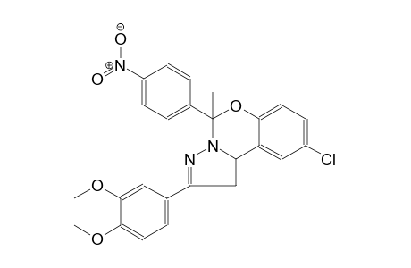 9-chloro-2-(3,4-dimethoxyphenyl)-5-methyl-5-(4-nitrophenyl)-1,10b-dihydropyrazolo[1,5-c][1,3]benzoxazine