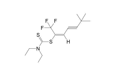 E-1,1,1-TRIFLUORO-2-(N,N-DIETHYLTHIOCARBAMOYLTHIO)-6,6-DIMETHYL-2-HEPTEN-4-YNE