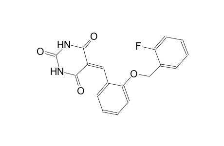 2,4,6(1H,3H,5H)-pyrimidinetrione, 5-[[2-[(2-fluorophenyl)methoxy]phenyl]methylene]-