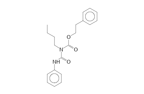 2-Phenylethyl anilinocarbonyl(butyl)carbamate