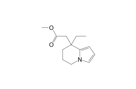 Methyl 2-(8-ethyl-5,6,7,8-tetrahydroindolizin-8-yl)acetate