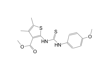 methyl 2-{[(4-methoxyanilino)carbothioyl]amino}-4,5-dimethyl-3-thiophenecarboxylate