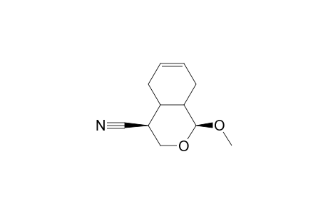 cis-1-Methoxy-4.beta.-cyano-4a,5,8,8a-tetrahydroisochroman