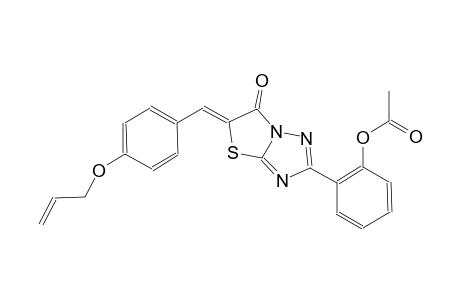 thiazolo[3,2-b][1,2,4]triazol-6(5H)-one, 2-[2-(acetyloxy)phenyl]-5-[[4-(2-propenyloxy)phenyl]methylene]-, (5Z)-