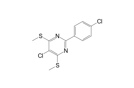 4,6-bis(methylthio)-5-chloro-2-(p-chlorophenyl)pyrimidine