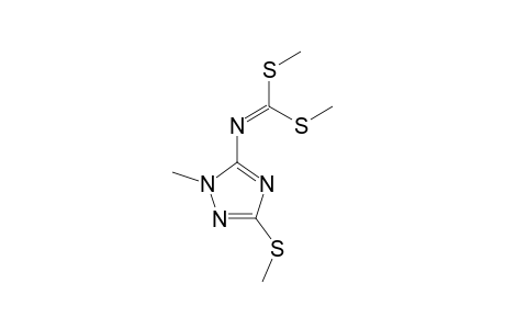 DIMETHYL-(1-METHYL-3-METHYLTHIO-1H-1,2,4-TRIAZOL-5-YL)-IMINODITHIOCARBONATE
